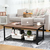 Coffee/End Table Industrial Style w/Storage Versatile Use For Home Office