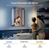 Illuminated Bathroom LED Mirror with Touch Control Sensor Demister RGB Lights