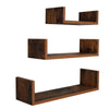 Set of 3 Floating Wall Shelves Picture Ledge Display Rack Bookcase Hanging Shelf