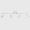 Ceiling Light Fitting 4 Way Adjustable Spotlight Heads Metal Straight Bar