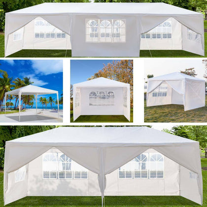 3X3/6/9M Garden Gazebo Marquee Party Tent Wedding Canopy Shade Outdoor 8 Sizes