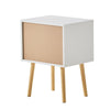 White Bedside Table Cabinet Unit Side End Table Bedroom Furniture Modern