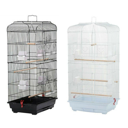 Large Metal Bird Cage for Budgie Parakeet Canary Cockatiel Finch or Lovebird