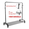 UK 4ft Heavy Duty Clothes Rail Home Shop Garment Hanging Coat Display Stand Rack