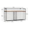 Large Metal Wire Shelf Rack Wall Floating Basket Display Storage Holder Unit