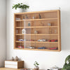 5 Tier Wall Display Cabinet Modern Storage Shelves Glass Case Collectibles Shelf