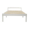 Solid Pine Single Bed 3FT Wooden Frame White Fits 190 x 90cm Mattress