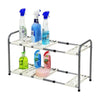 2 Tier Adjustable Expanding Under Sink Kitchen Storage Shelf Unit Organiser Rack