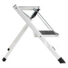Heavy Duty Folding 2 Step Ladder Stool Steel Frame Ladder Anti-Slip Mat Kitchen
