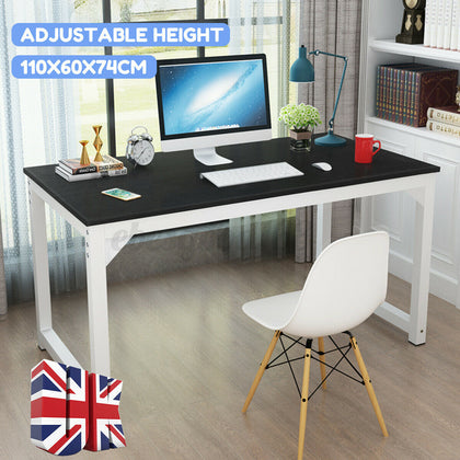 Computer Home Desk Office PC Laptop Writing Table Workstation Study Wood Metal
