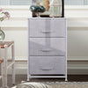 Fabric Cabinet Storage Unit Chest of Drawers Metal Frame Organiser Bedside Table