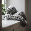 Soft Warm Chunky Knit Blanket Thick Yarn Bulky Throw for Sleepe Sofa Bed Couch