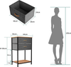 Chest of Drawers Storage Organiser Bedroom Living Room Closet Sturdy Steel Frame