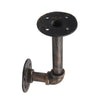 4pcs Shelves Brackets Industrial Antique Pipe Black Iron Wall Mounted Hanging