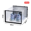 12x Clear Shoe Box Footwear Storage Case Plastic Stackable Shoes Display Boxes