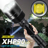 100000 Lumens XHP90 LED Ultra Bright 18650/26650 Powerful USB Flashlight Torch