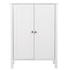 Two Doors Bathroom Cabinet Adjustable Shelves Unit Storage Cupboard UK