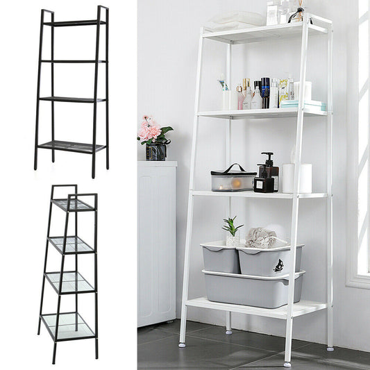 Ladder Shelving Unit 4 Tier Tall Display Stand Bookshelf Plant Book Storage Rack
