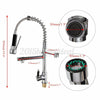 360° Swivel Pull Out Spray Taps Mixer Kitchen Sink Mixing Tap Spring Neck