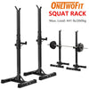 OneTwoFit Power Rack Squat Stand Heavy Duty Bench Press Barbell Gym Home Fitness