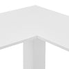 L-Shaped Home Office Desk Corner Computer Desk Black/White for Home Study Work