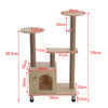 Cat Tree Activity Centre Wooden Platform Condo Bed Sisal Post Climbing Scratcher