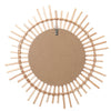 Rustic Sun Flower Boho Round Rattan Bamboo Framed Wall Hanging Mirror Bedroom UK