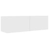 TV Cabinet TV Stand Unit Wall Mounted Floating Cupboard 2 Compartments Furniture