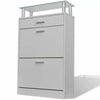 Wooden Shoe Cabinet Storage Cupboard 2/5 Drawer Hallway Footwear Organizer Rack