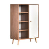Modern 1 Door 4 Shelf Storage Cabinet Shoe Rack Unit Sideboard Cupboards Hallway