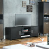 TV Cabinet TV Stand Media Entertainment Unit with 2 Doors 2 Shelves Wooden