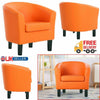 Luxury Faux Leather Tub Chair Armchair Sofa Seat For Dining Living Room Office.