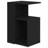 Living Room Modern Side Table Black 36x30x56 cm Chipboard