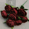 10 Heads Bouquet Silk Rose Artificial Flowers Fake Buch Wedding Home Party Decor