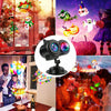 Christmas LED Double Projector Laser Lights Snowflake Snowfall Landscape Lamp UK