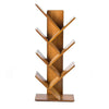 6 Shelf Tree Free Standing Bookshelf Wood Shape Desk Bookcase Display Rack Tree