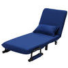 Occasional Sofa Bed Folding Futon Chair with Pillow Wheels Single Sleeper Guest