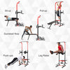 Multi Gym Power Tower Dip Station Sit Up Bench Workout Pull Up Bar Home Fitness