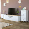 2/4 Drawer Bedside Table Chest Cabinet Storage Nightstand Floor Unit Furniture