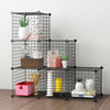 6/8/12 Cube Storage Shelf Rack DIY Wire Grid Bookcase Cabinet Organiser Display