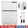 Magnetic Fridge Weekly Meal Planner Dry Wipe A4 White Notice Board + 2X Pen UK