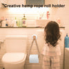 Vintage Weave Hanging Rope Jute Toilet Paper Towel Holder Toilet Roll Holder