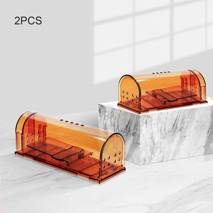2PCS Mouse Trap Humane Live Catcher Rat Vermin Rodent Cage Pest No Kill Reusable