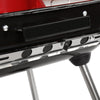 Red BBQ Charcoal Trolley Garden Outdoor Barbecue Cooking Grill Powder Wheels NEW