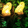 2pcs LED Solar Light Owl Outdoor Lawn Stakes Lamp Home Garden Decoration UK