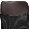Office Desk Chair Leather Computer Chair with Back Support and Arms Home Study