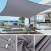 9.8ft x 6.5ft Sun Shade Sail Waterproof Garden Patio Pergola Pool Awning Canopy