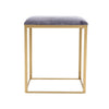 Velvet Footstool Pouffe Makeup Dressing Table Stool Seat Chair Footrest Gold Leg