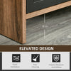 Industrial Style Small TV Cabinet Media Storage Unit Rustic TV Stand Metal Doors