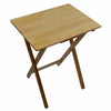 Folding Snack Table Wooden Natural Desk Foldable Portable Dining Laptop Coffee